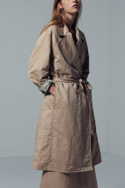 AURALEE ; WASHED FINX LINEN WRAP COAT. – 着楽（チャクラ/ciacura）