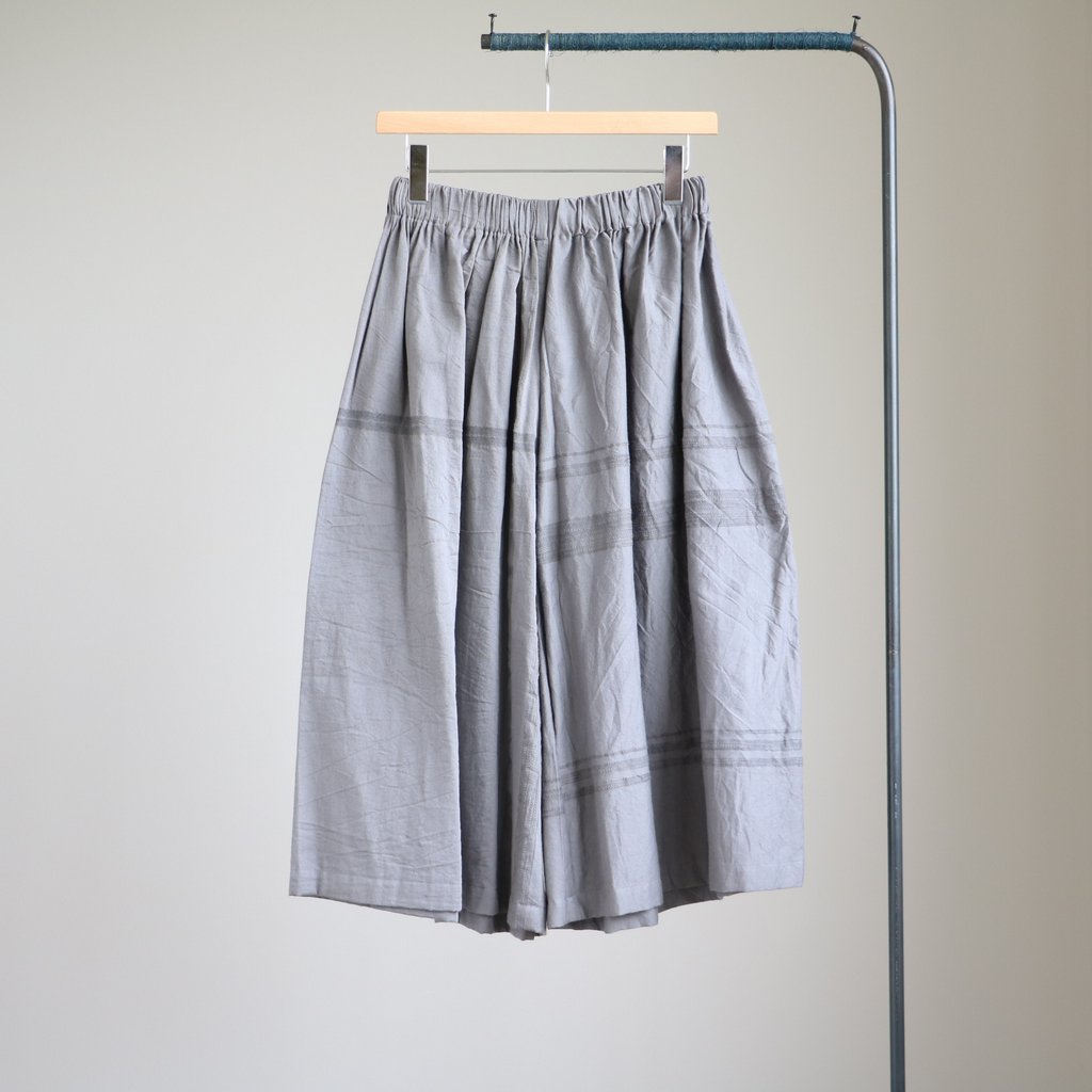 玉木新雌 | tamakiniime | タマキニイメ – [ basic wide pants SHORT cotton100 #gray