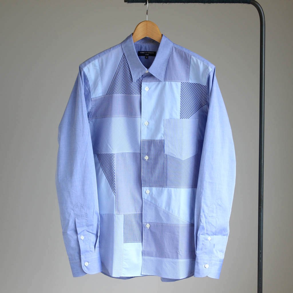 COMME des GARCONS HOMME | コムデギャルソンオム 2016aw [ P/W Long Sleeve Check Shirt  #blue mix ] – 着楽（チャクラ/ciacura）