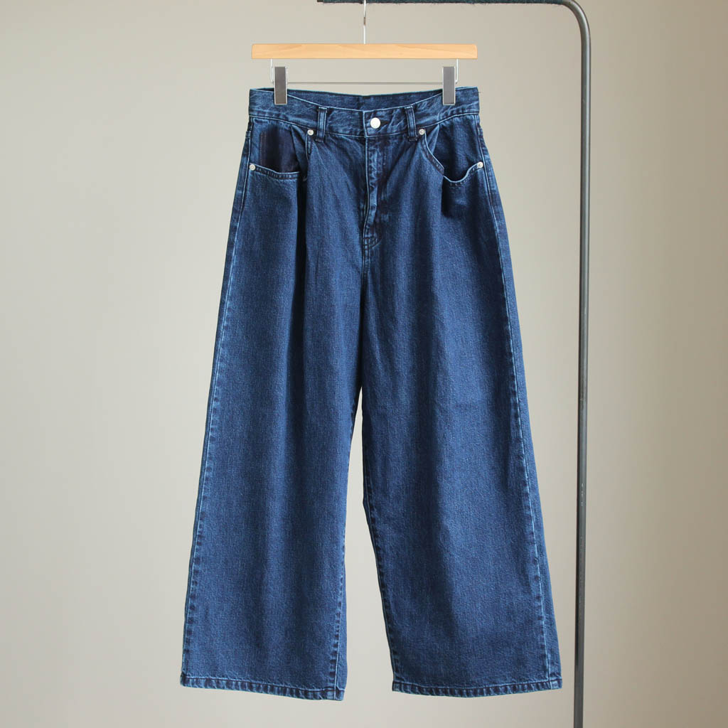 Edwina Horl | エドウィナホール – 2016秋冬 [ ワイドタック12ozデニムパンツ #indigo/washed (EH33P-03  UNISEX) ] – 着楽（チャクラ/ciacura）