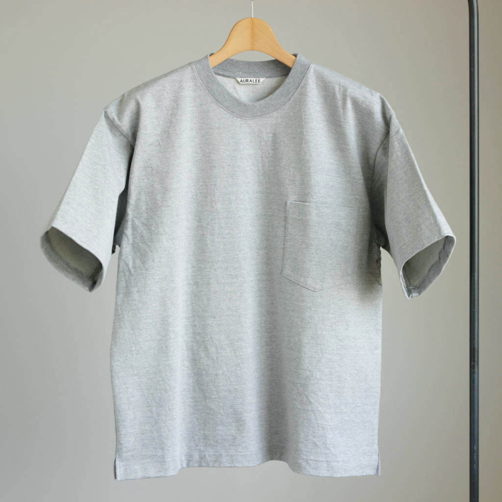 AURALEE ｜ オーラリー – 2017ss [ STAND-UP TEE #top gray (A7ST02SU