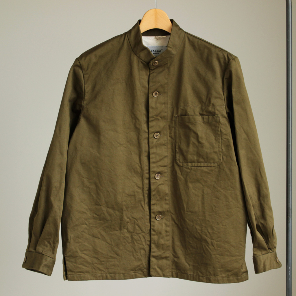 YAECA｜ヤエカ – 2017SS [Stand Collar Jacket #olive (174106 MEN ...