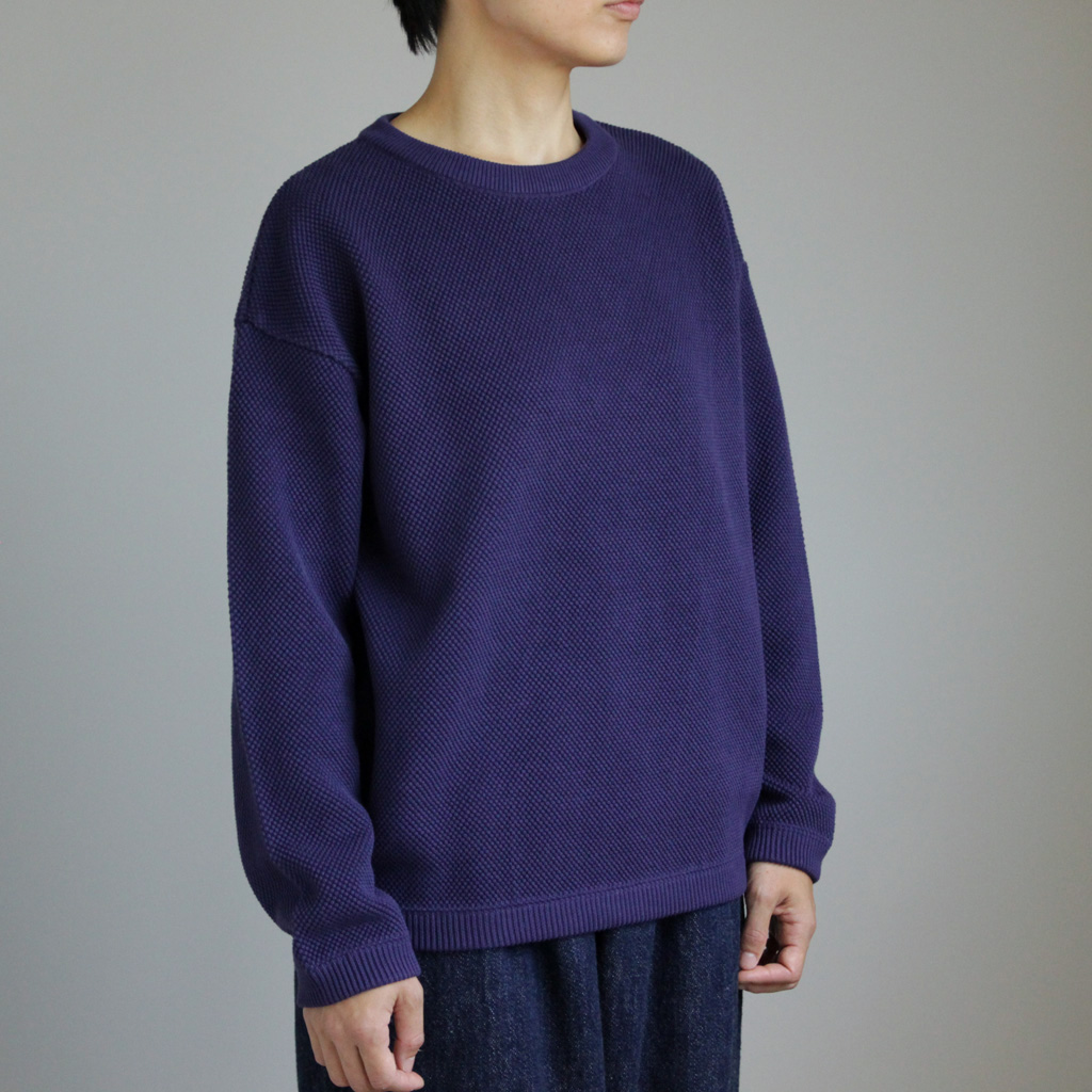 crepuscule | クレプスキュール [ Moss Stitch L/S Knit [women