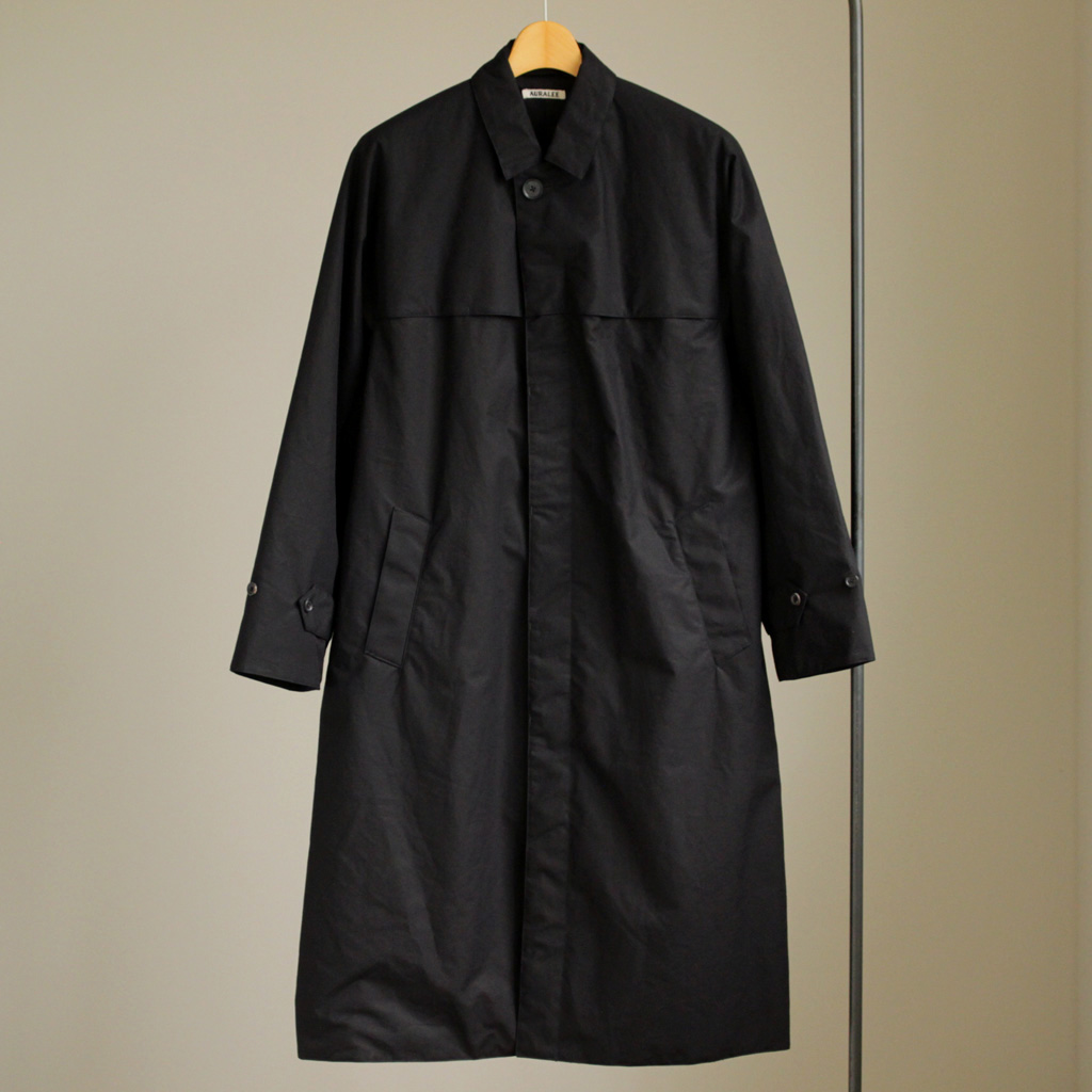 AURALEE | オーラリー [ HIGH COUNT CLOTH BATTING LONG COAT #black