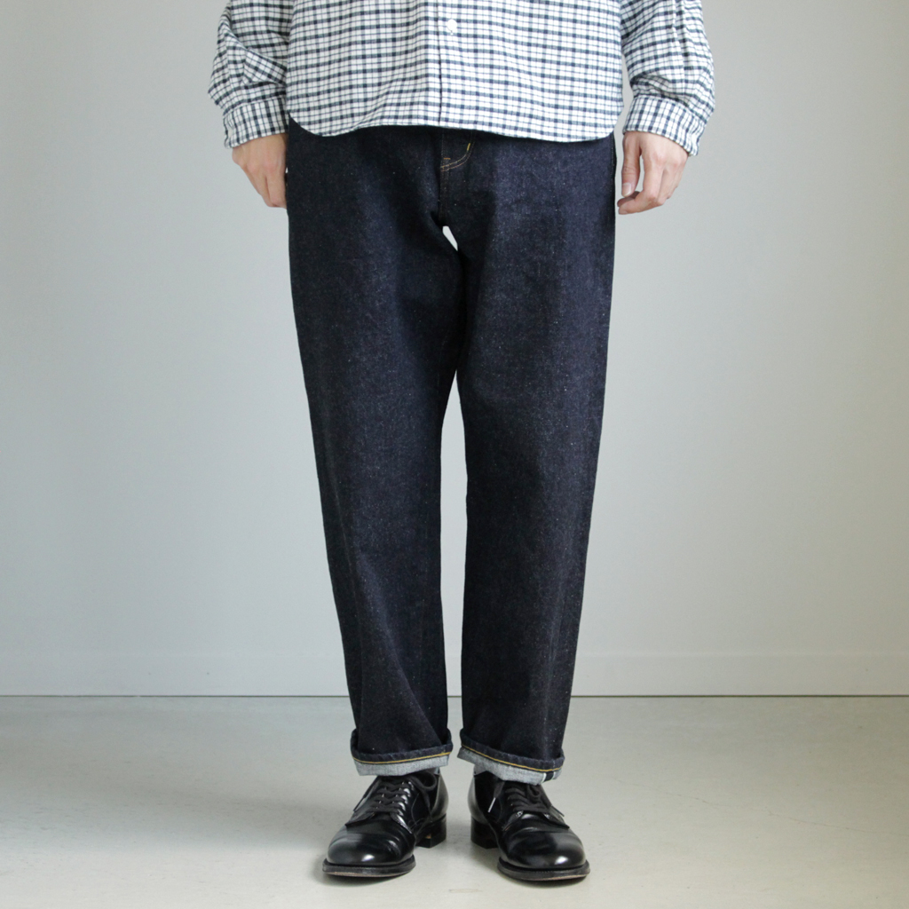 YAECA | ヤエカ [ Denim Pants – wide straight #indigo/14oz one wash ...