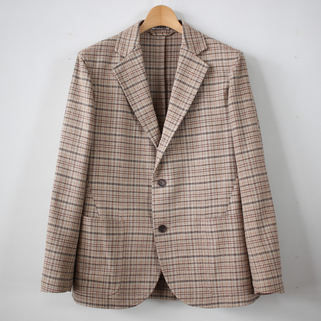 AURALEE | オーラリー [ SILK SUMMER TWEED JACKET #CHECK [A8SJ01TW ...