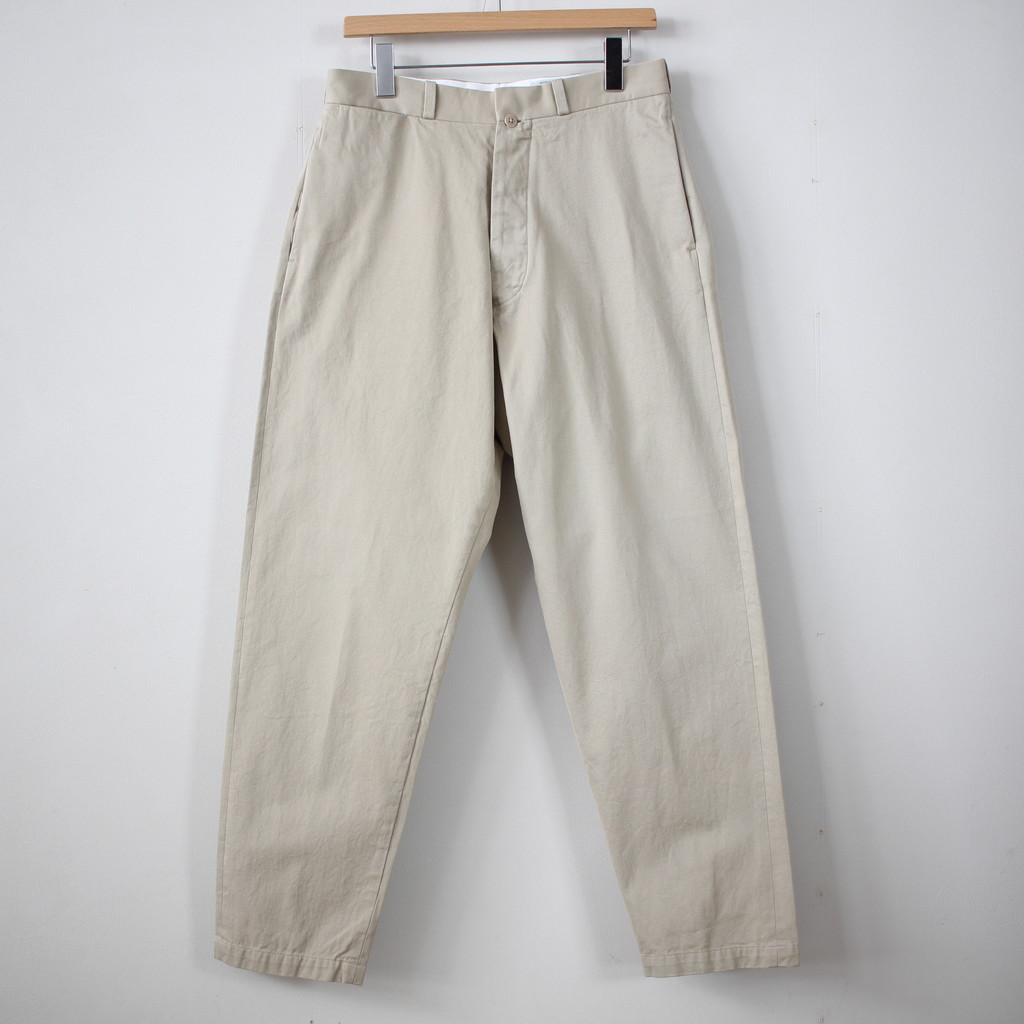 YAECA | ヤエカ [ CHINO CLOTH PANTS WIDE TAPERED #BEIGE [17654