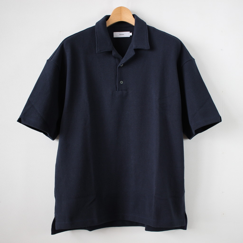 Graphpaper | グラフペーパー [ BIG PIQUE OPEN NECKED POLO SHIRT 