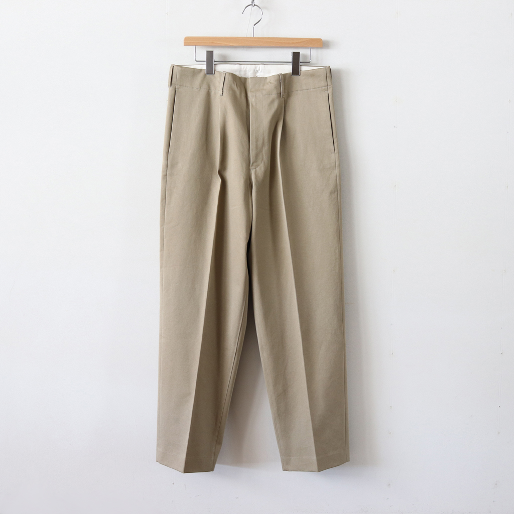 AURALEE | オーラリー [ WASHED FINX CHINO TAPERED PANTS #LIGHT 
