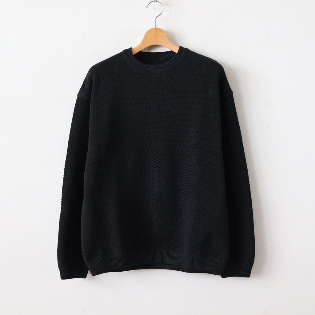 crepuscule | クレプスキュール [ MOSS STITCH P/O #BLACK [1803-001