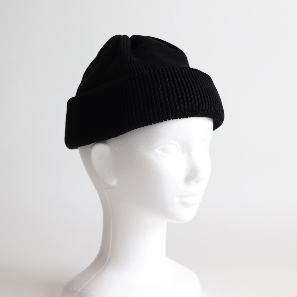 crepuscule knit cap2 ニットキャップ コットン 黒帽子