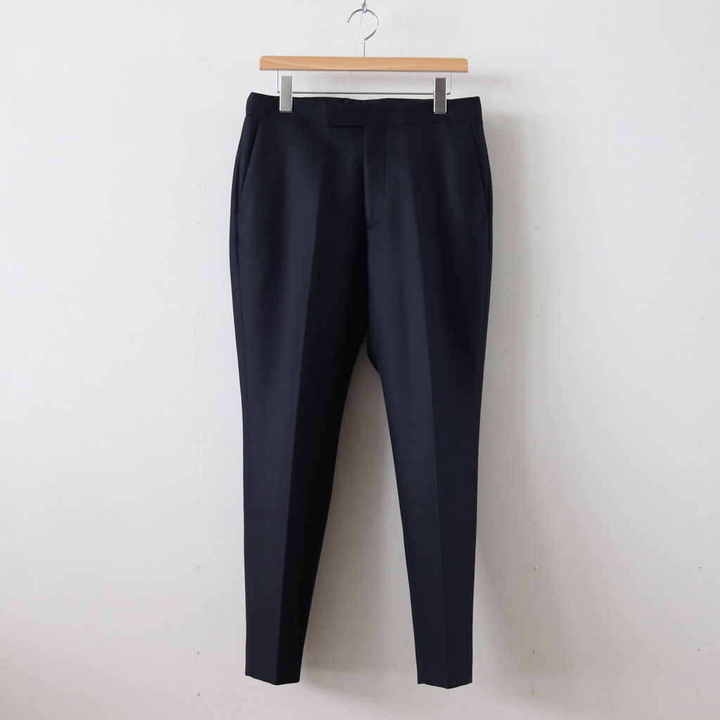 AURALEE | オーラリー [ LIGHT MELTON SLACKS #NAVY [A8AP04LM] ] – 着