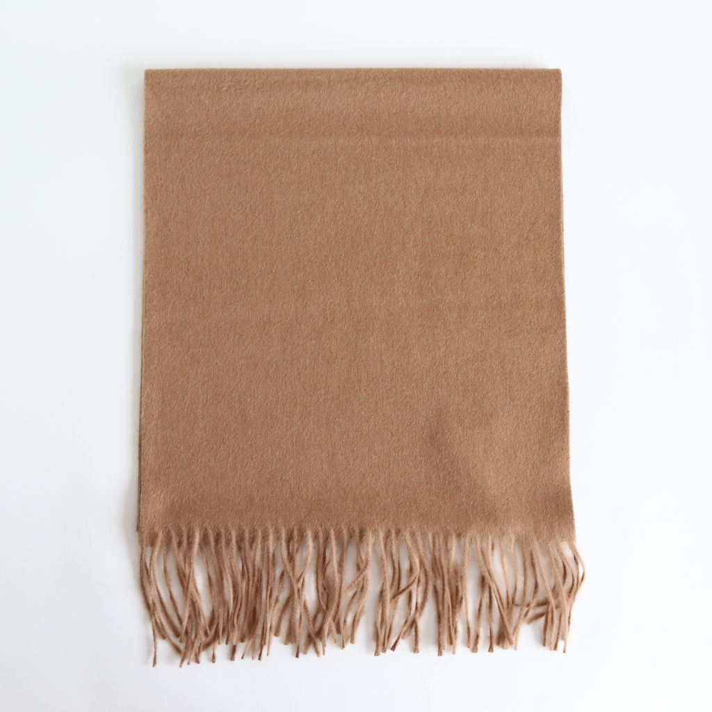 AURALEE | オーラリー [ BABY CAMELHAIR NARROW STOLE #CAMEL