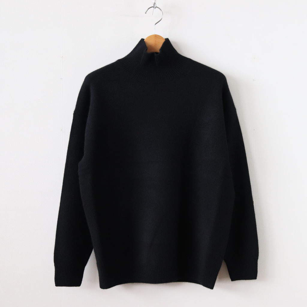 AURALEE | オーラリー [ BABY CASHMERE KNIT TURTLE NECK P/O #TOP BLACK [A8AP02BC]  ] – 着楽（チャクラ/ciacura）