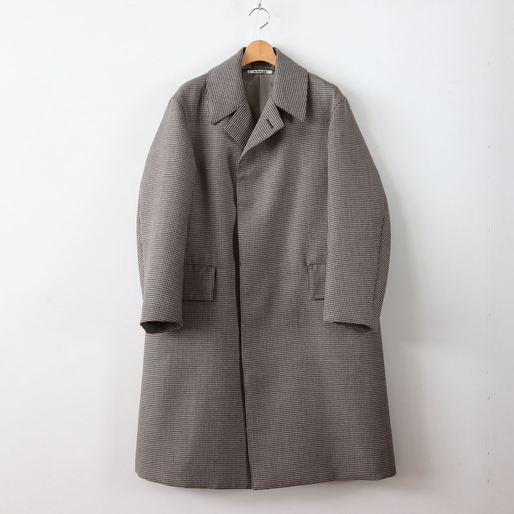 AURALEE | オーラリー [ DOUBLE FACE CHECK LONG COAT #HOUND'S-TOOTH 