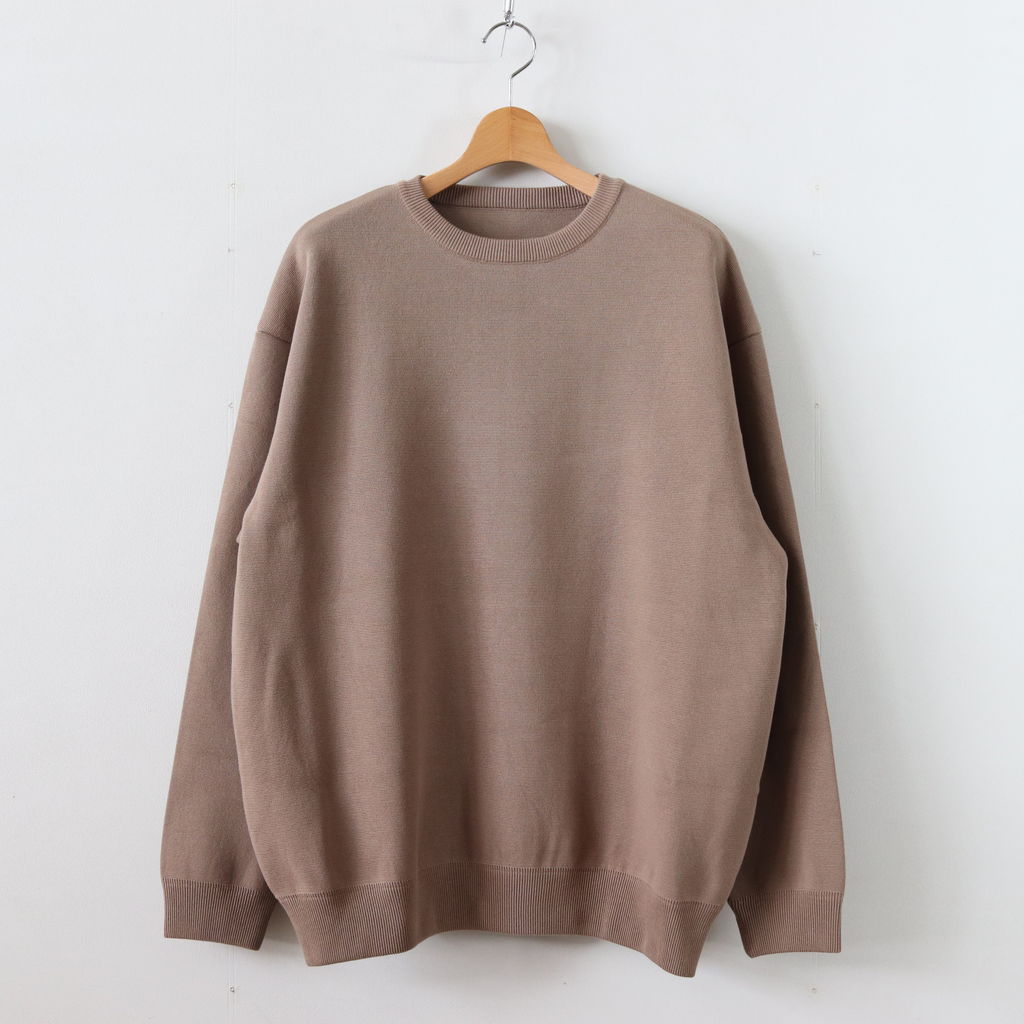 crepuscule | クレプスキュール [ MILANORIB CREWNECK P/O #BROWN