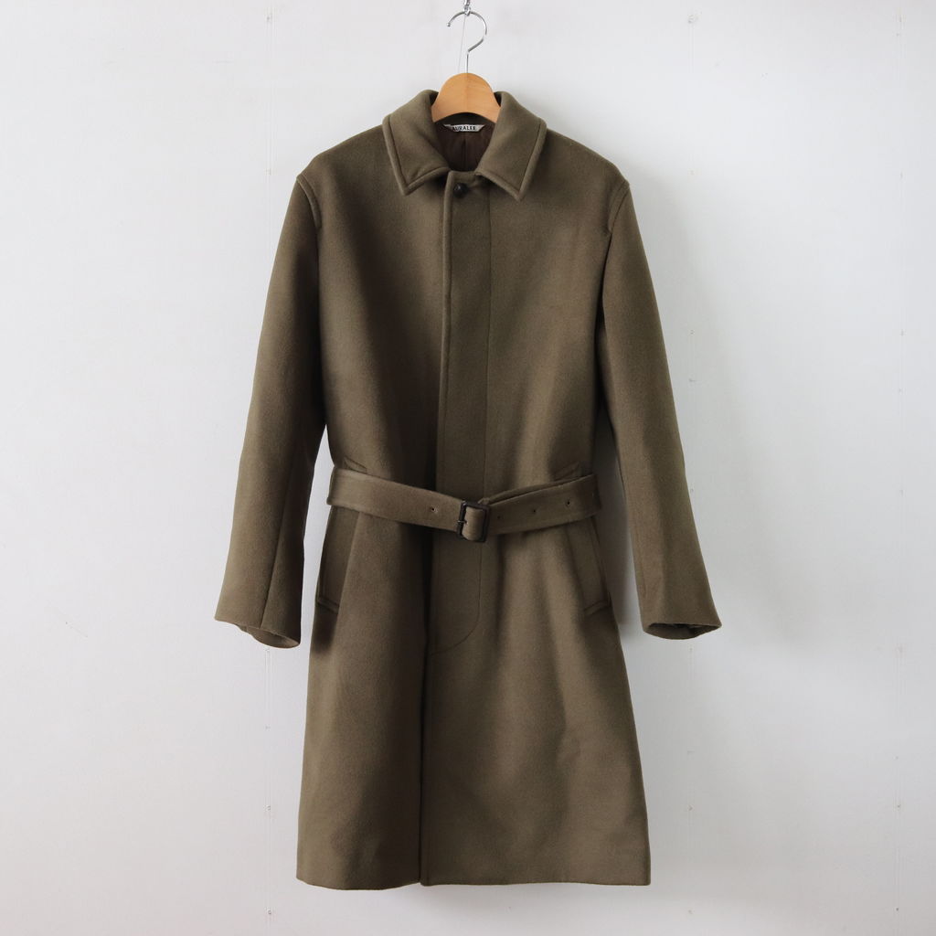 AURALEE | オーラリー [ BEAVER MELTON SOUTIEN COLLAR COAT #OLIVE BROWN [A8AC02BM]  ] – 着楽（チャクラ/ciacura）