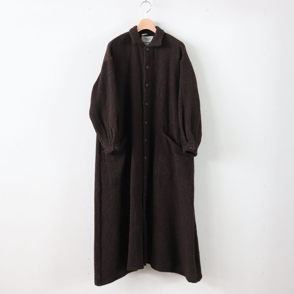 YAECA | ヤエカ [ WORK SHIRT DRESS #D.BROWN [98157] ] – 着楽