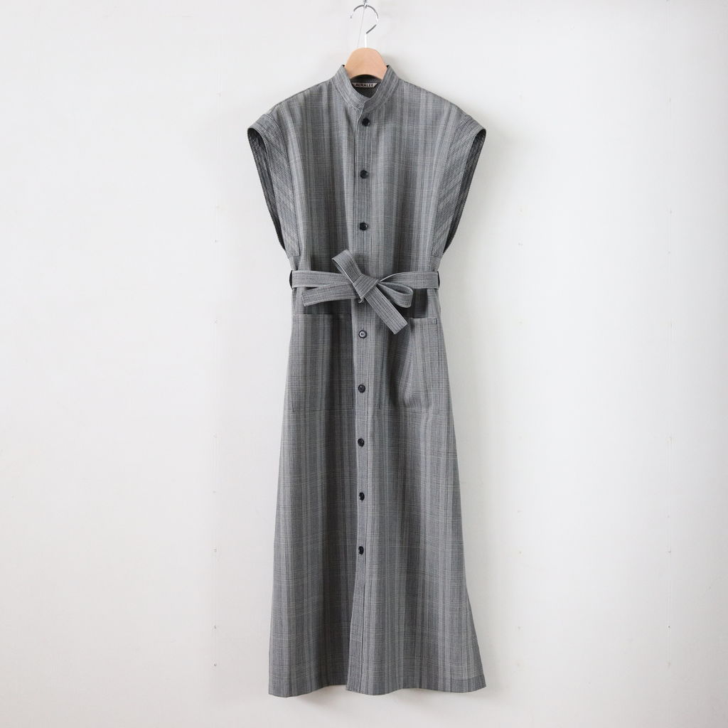 SUMMER WOOL GLEN CHECK ONE-PIECE