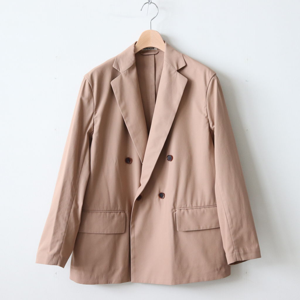 AURALEE | オーラリー [ HARD TWIST GABARDINE DOUBLE-BREASTED JACKET