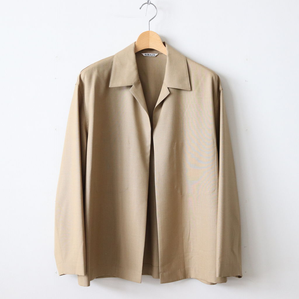 のアイテム COMOLI - auralee wool silk tropical shirts jacketの通販 by nono's ...