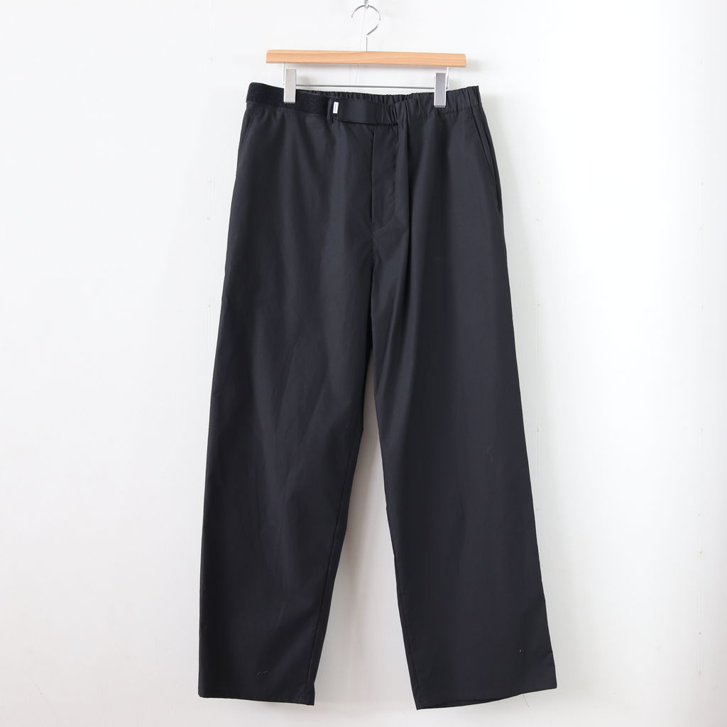 ブラックGraphpaper TYPEWRITER WIDE COOK PANTS 黒 - スラックス