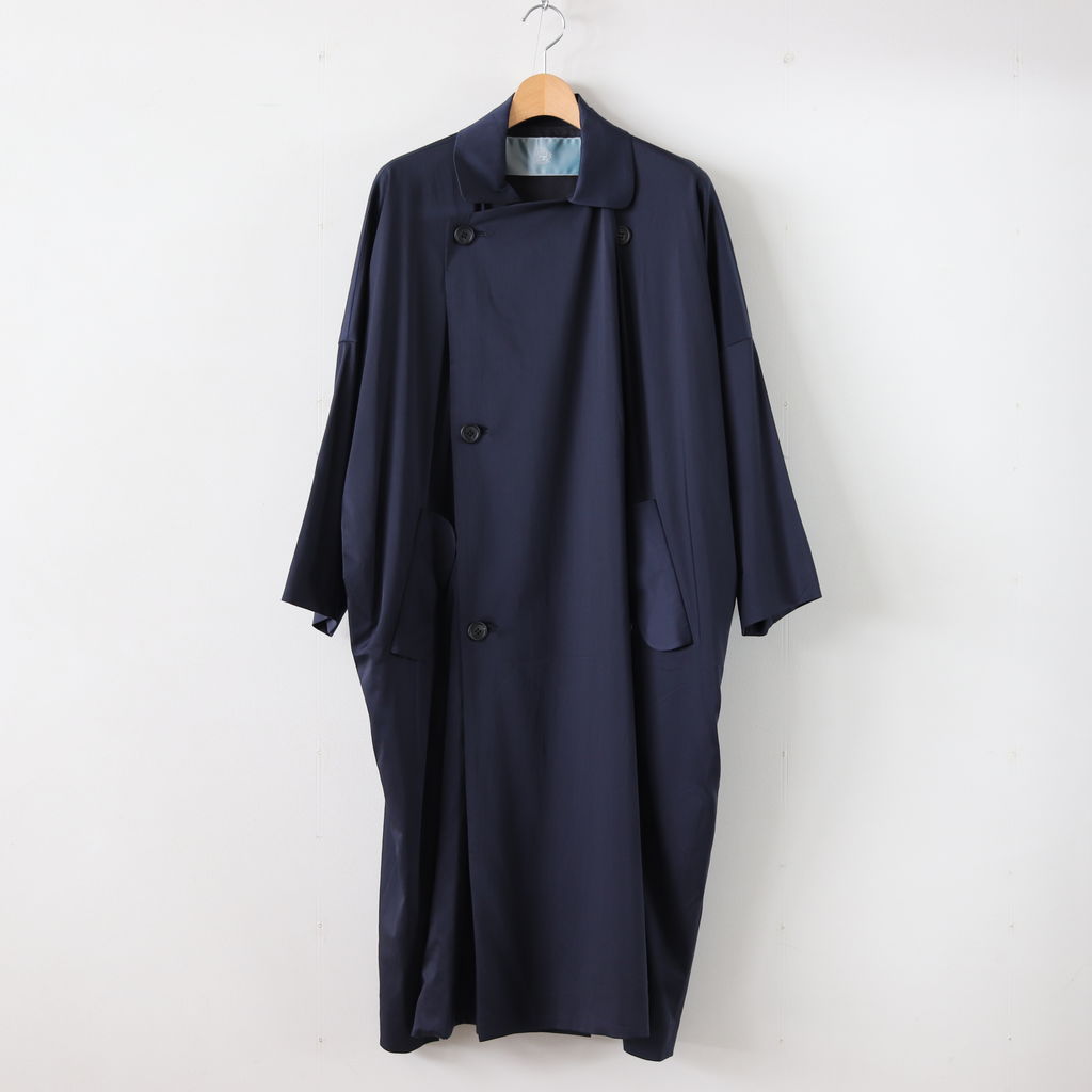 Dulcamara | ドゥルカマラ [ C/NサテンダブルロングCT #NAVY [D119