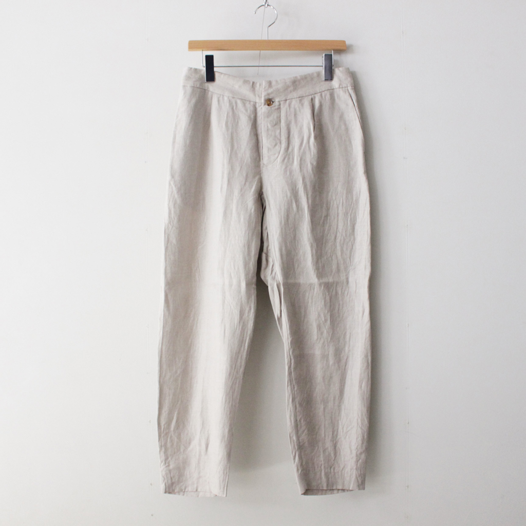 YAECA | ヤエカ [ TUCK PANTS #OATMEAL [49614] ] – 着楽（チャクラ