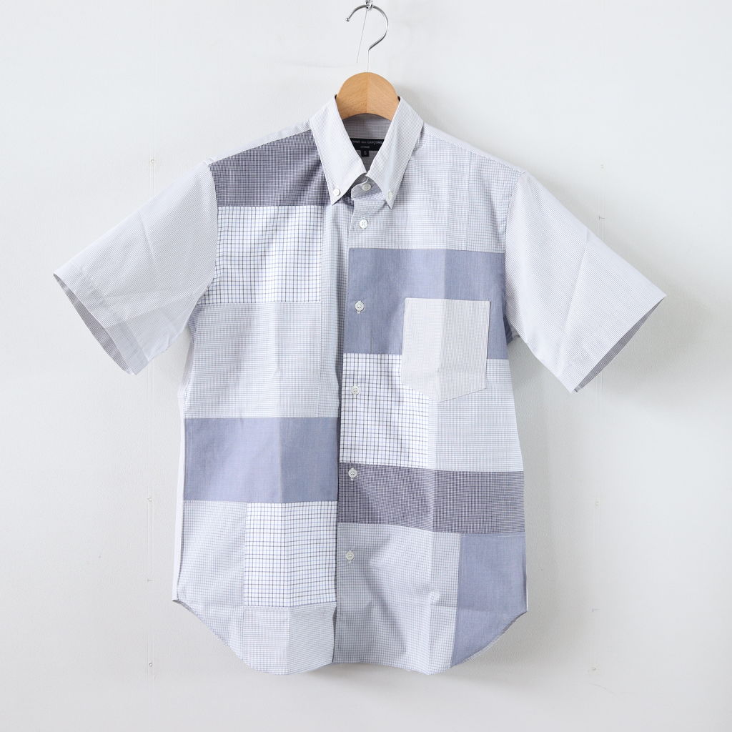 販売の最低価格 COMME des GARCONS SHIRT 13SS 半袖パッチワークシャツ