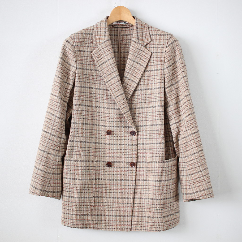 AURALEE | オーラリー [ SILK SUMMER TWEED DOUBLE-BREASTED JACKET