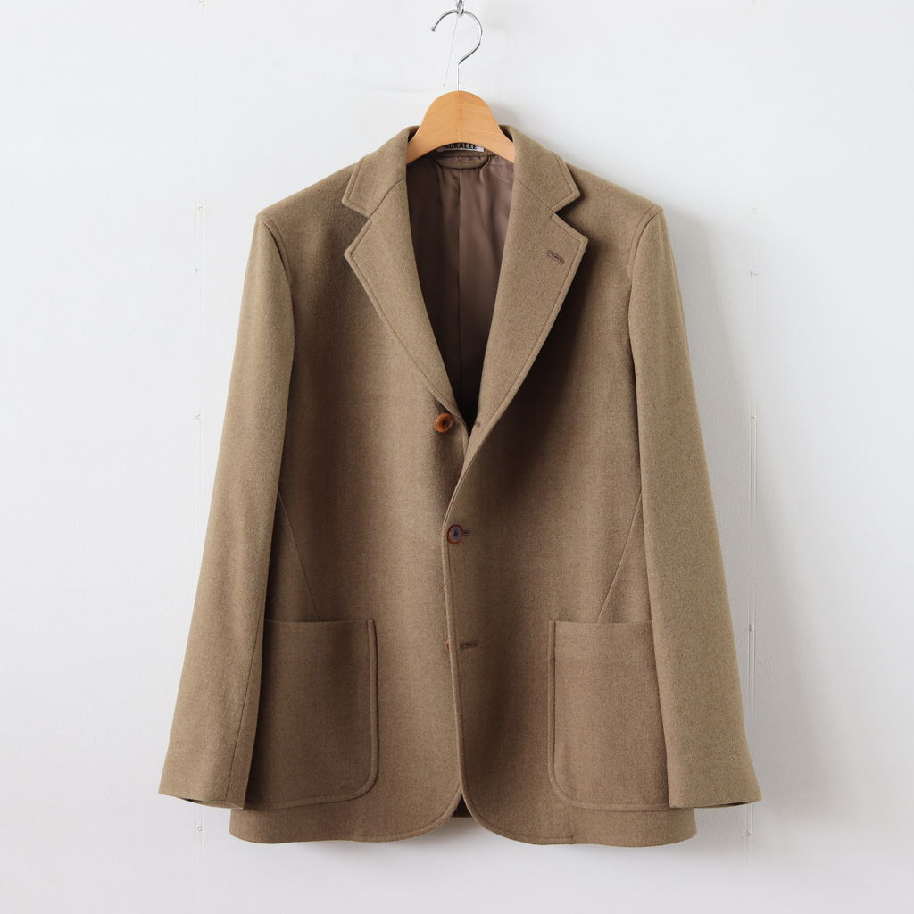 AURALEE WOOL CASHMERE FLANNEL JACKET