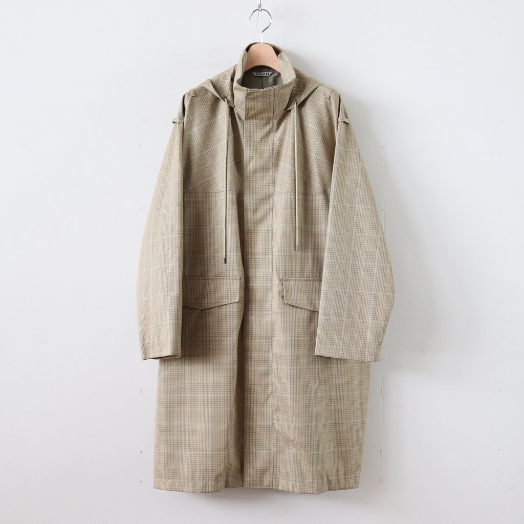 AURALEE | オーラリー [ LIGHT WOOL MOHAIR HOODED COAT #YELLOW