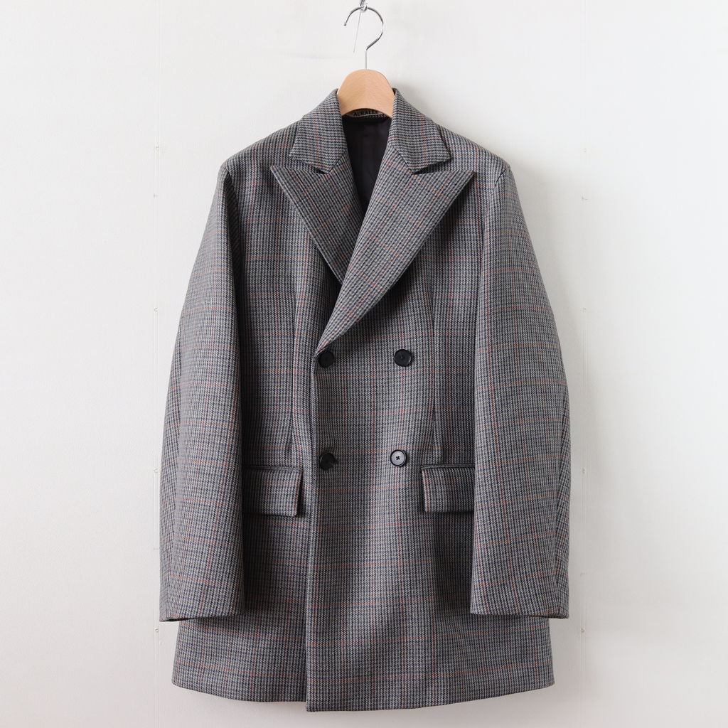 AURALEE | オーラリー [ DOUBLE FACE CHECK DOUBLE-BREASTED JACKET 