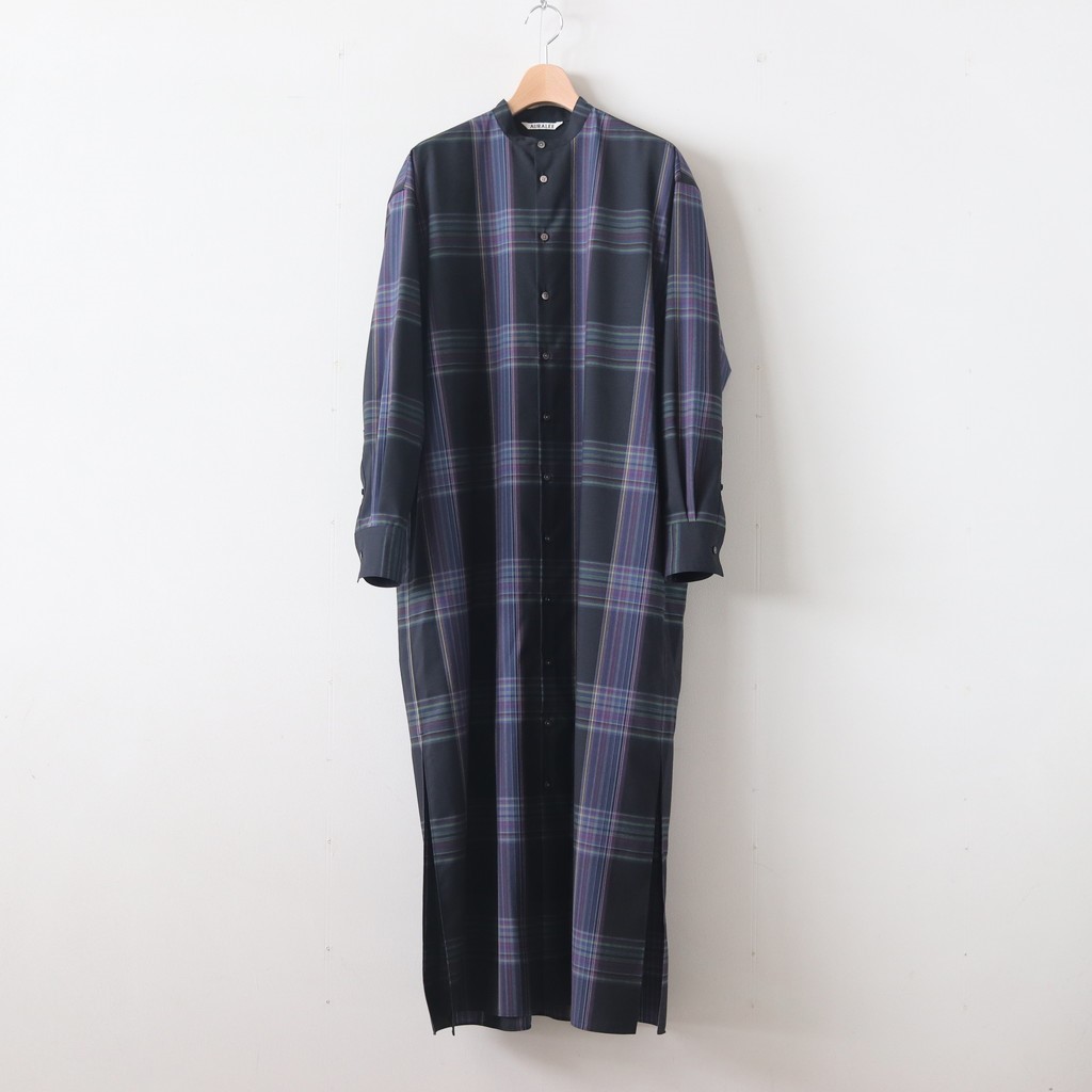 AURALEE | オーラリー [ SUPER LIGHT WOOL CHECK MAXI ONE-PIECE #BLACK CHECK  [A9AD02LC] ] – 着楽（チャクラ/ciacura）