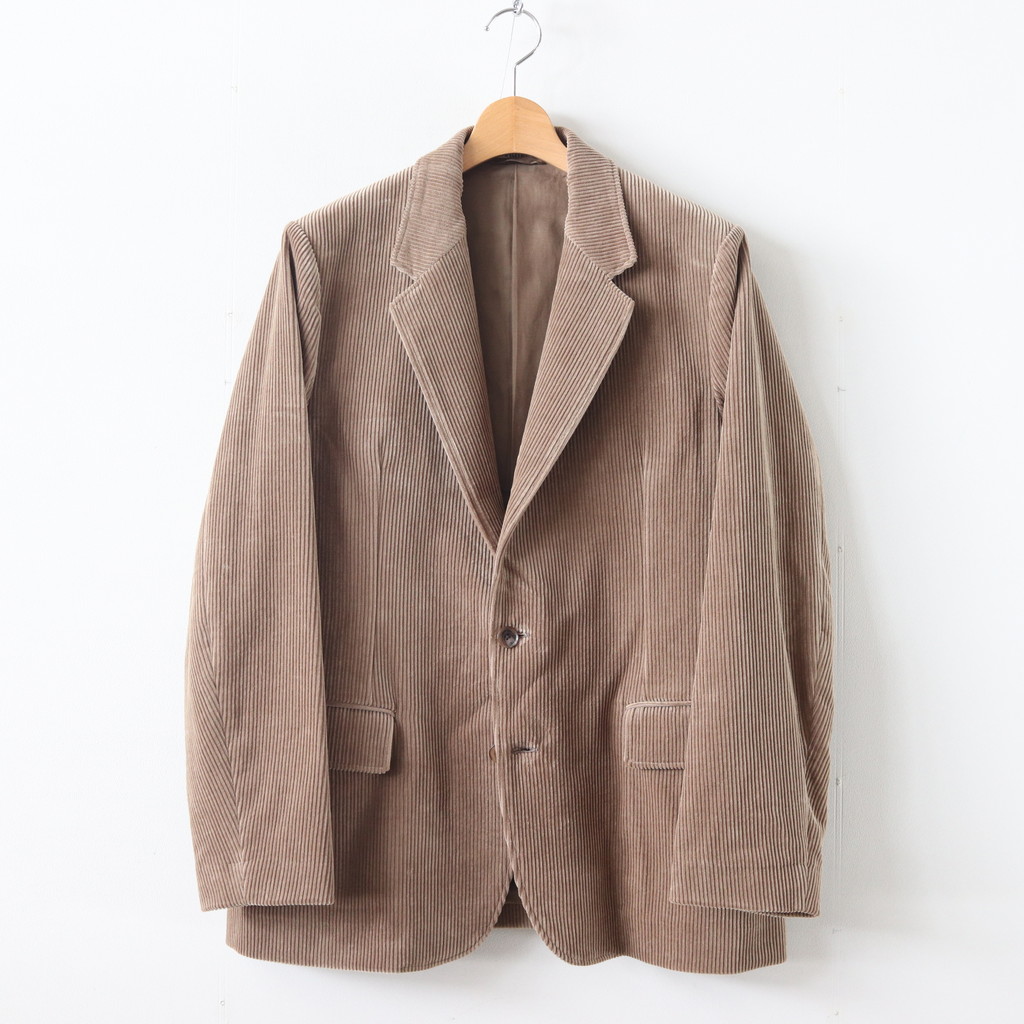 AURALEE | オーラリー [ WASHED CORDUROY JACKET #LIGHT BROWN 