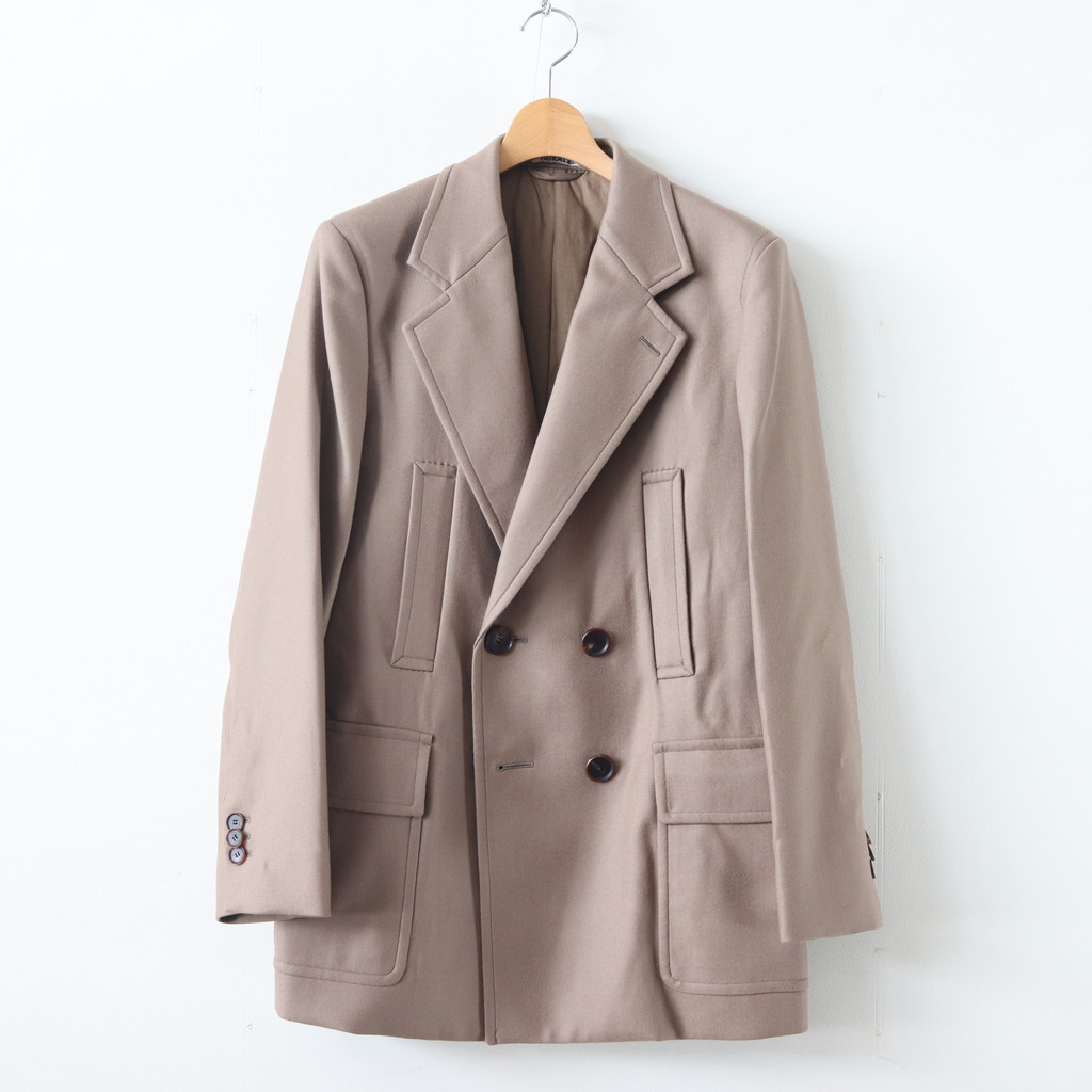 AURALEE | オーラリー [ LIGHT MELTON HALF COAT #LIGHT BROWN [A9AJ02LM] ] – 着楽