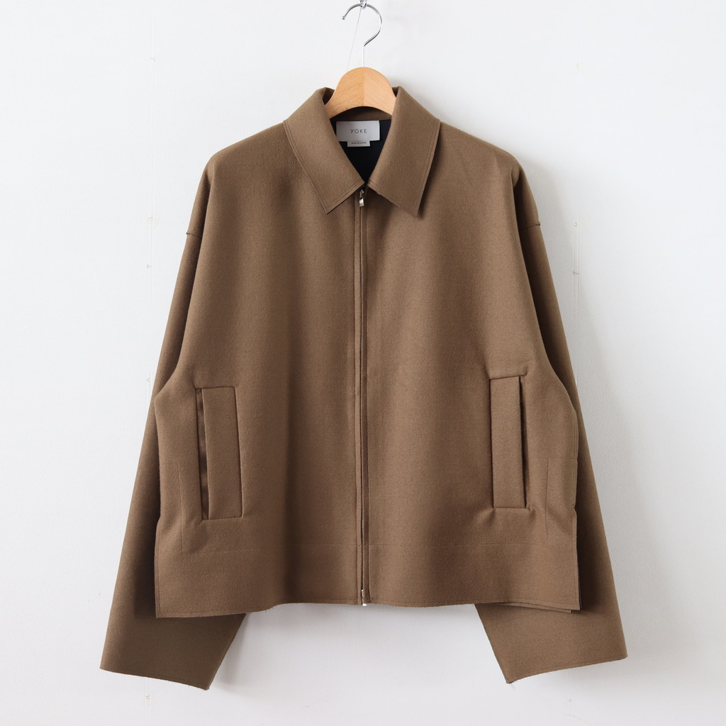 YOKE / Cut-Off Drizzler Jacket CAMEL - ブルゾン