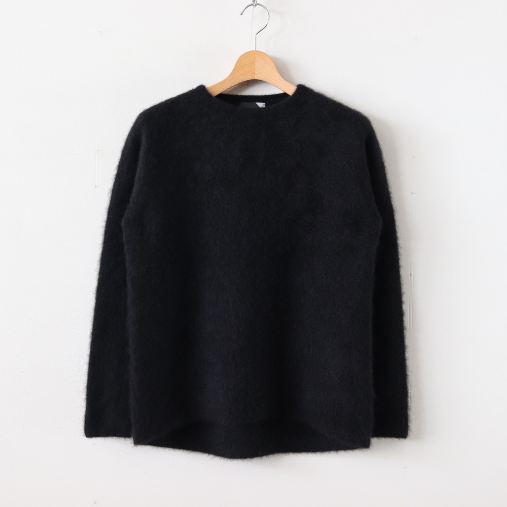 ATON | エイトン [ FUR CASHMERE CREWNECK SWEATER #BLACK [KRAGKW0901