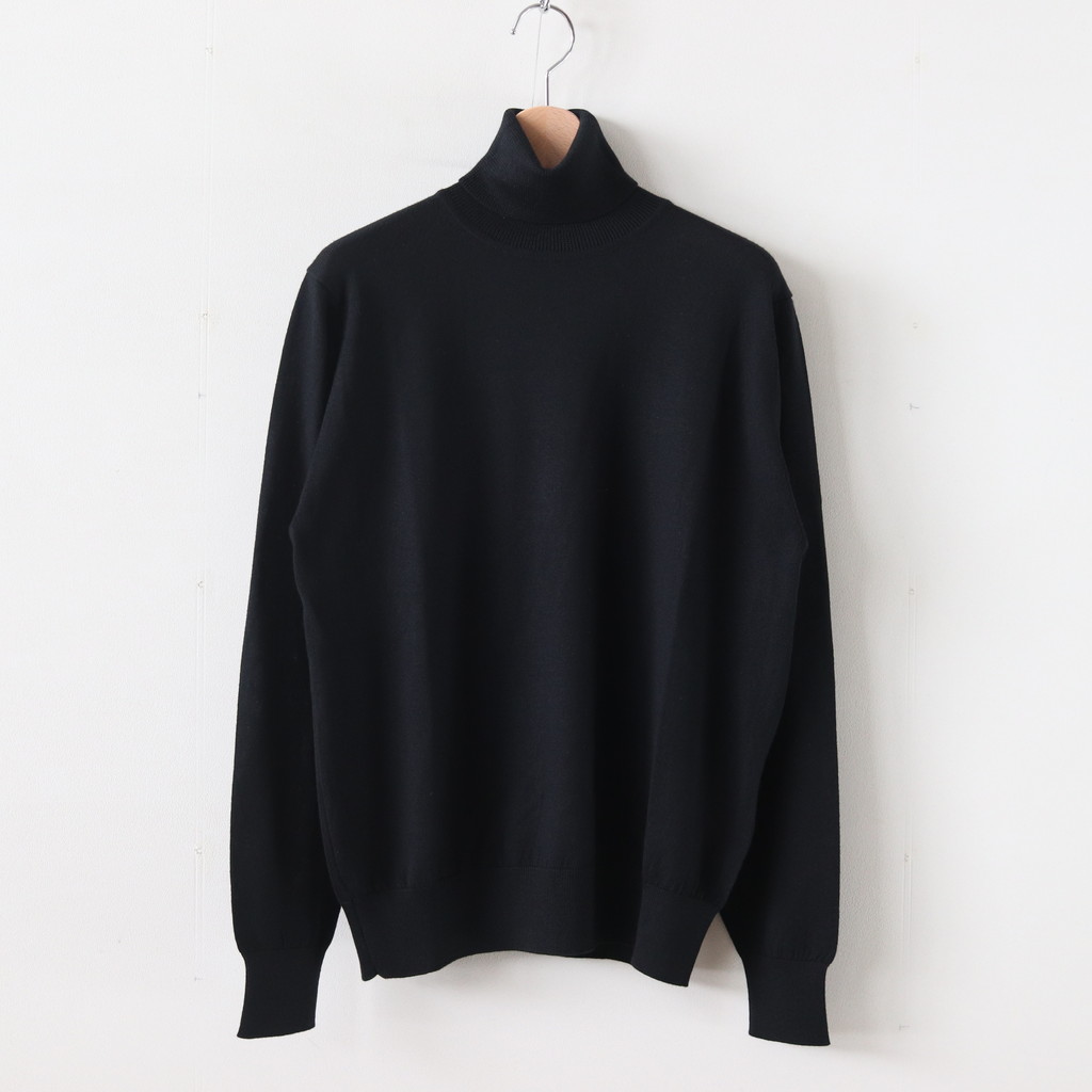 Graphpaper | グラフペーパー [ HIGH GAUGE KNIT HI-NECK #BLACK