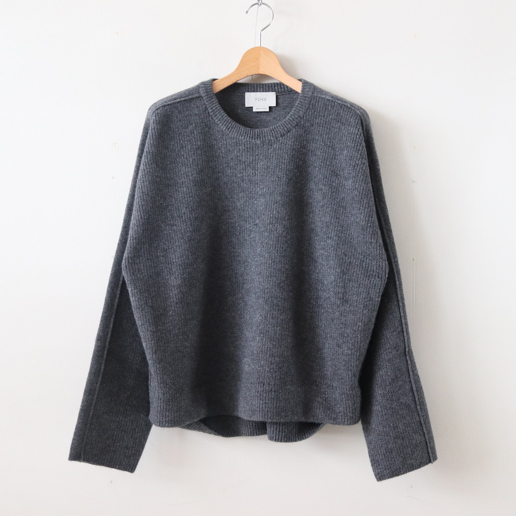 YOKE | ヨーク [ 7G ALPACA WOOL CARDIGAN RIB STITCH KNIT #HEATHER GRAY  [YK19AW0065S] ] – 着楽（チャクラ/ciacura）