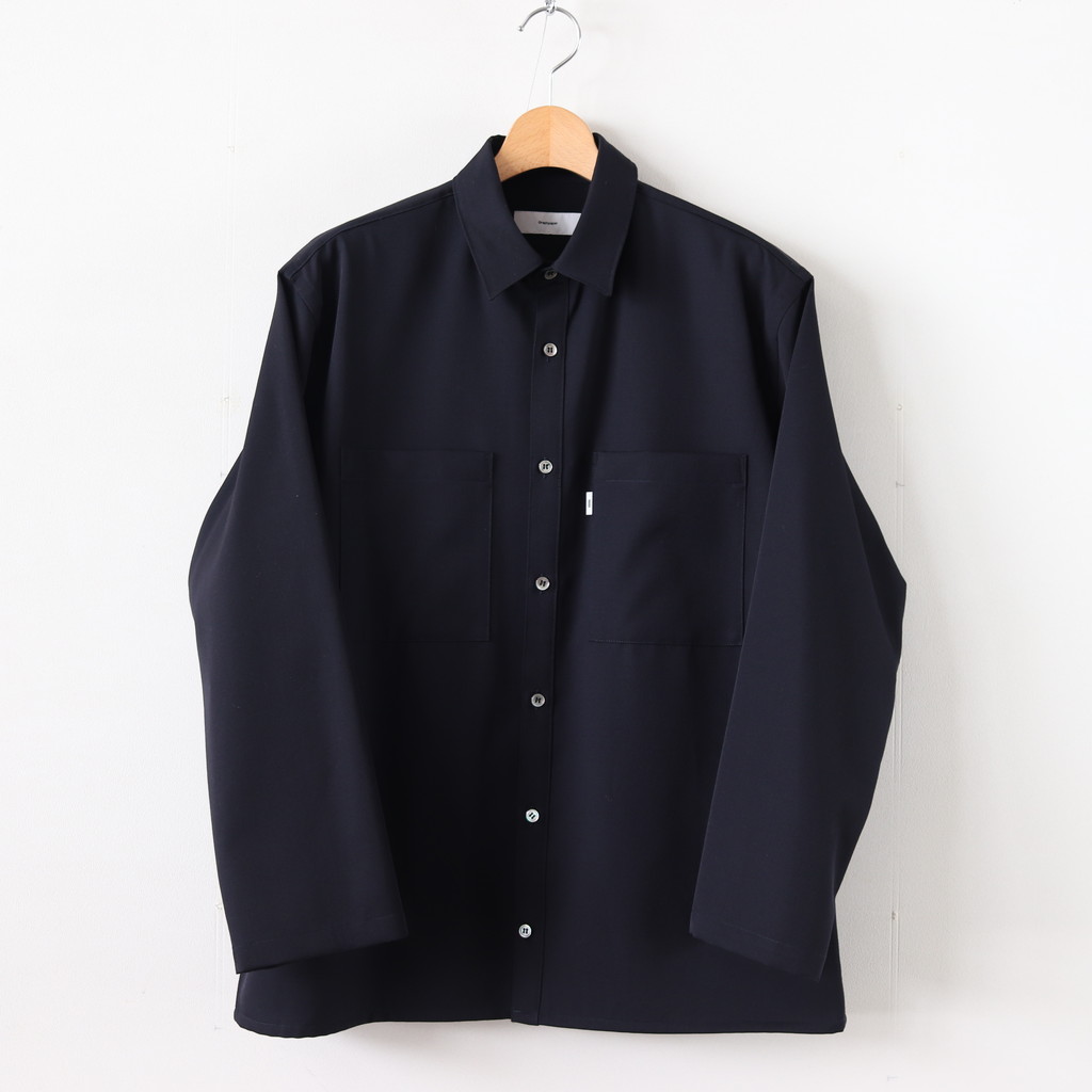 Graphpaper | グラフペーパー [ SELVAGE WOOL L/S BOX SHIRT #NAVY