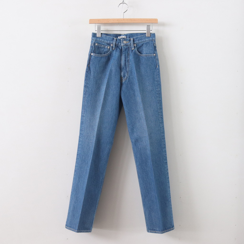 AURALEE | オーラリー [ WASHED HARD TWIST DENIM 5P PANTS #LIGHT INDIGO  [A20SB10DM] ] – 着楽（チャクラ/ciacura）