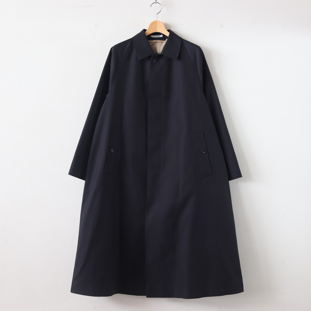 未使用 タグ付き AURALEE オーラリー ×Ron Herman WOOL MAX GABARDINE LONG SOUTIEN COLLAR COAT 0/アイボリー【2400013417136】