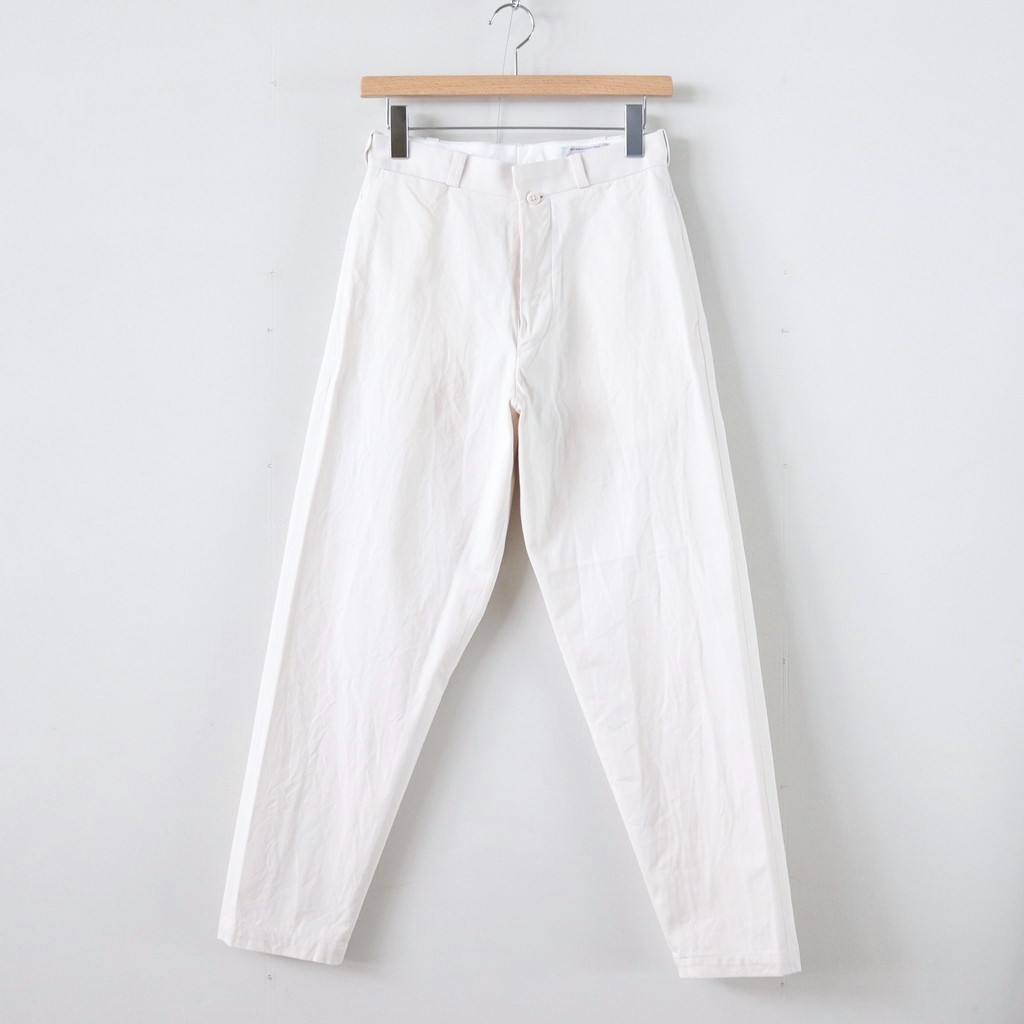 YAECA | ヤエカ [ CHINO CLOTH PANTS WIDE TAPERED #WHITE [69653 