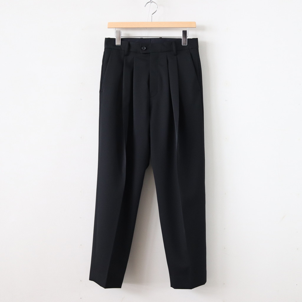 stein | シュタイン [ WIDE TAPERED TROUSERS_A #BLACK [ST.128-1