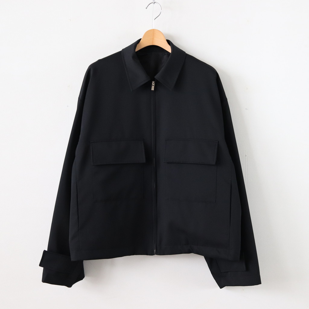 stein | シュタイン [ OVER SLEEVE ZIP JACKET #BLACK [ST.135-1