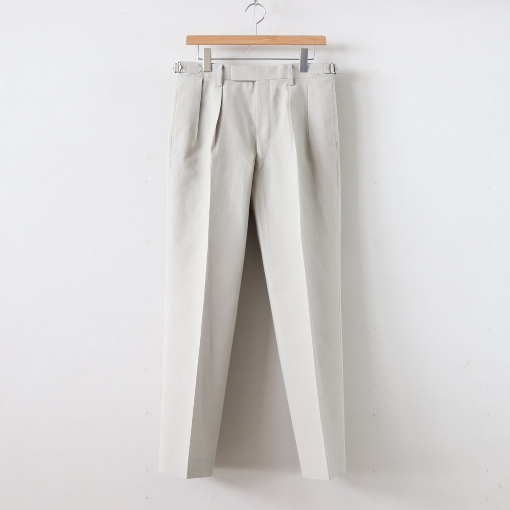 AURALEE | オーラリー [ WOOL WASHI AMUNZEN WIDE SLACKS #LIGHT GRAY 