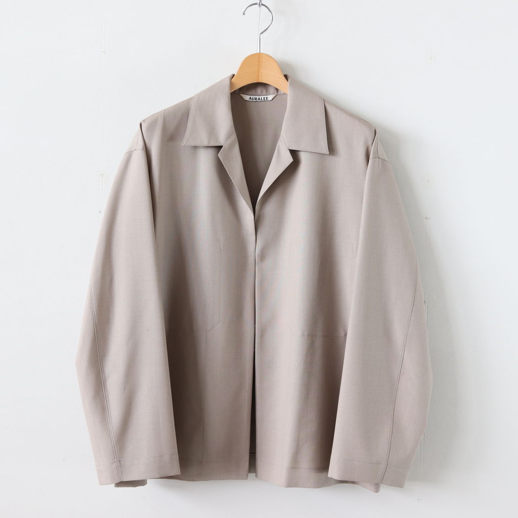 AURALEE | オーラリー [ WOOL SILK TROPICAL SHIRTS JACKET #LIGHT BEIGE [A20SB01WT]  ] – 着楽（チャクラ/ciacura）