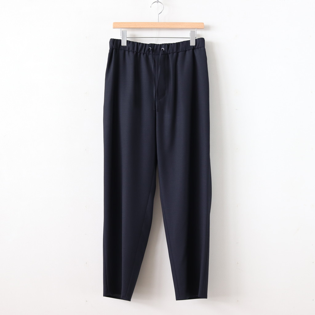 ATON | エイトン [ WOOL CARAMEL PIQUET EASY TAPERED PANTS #NAVY ...