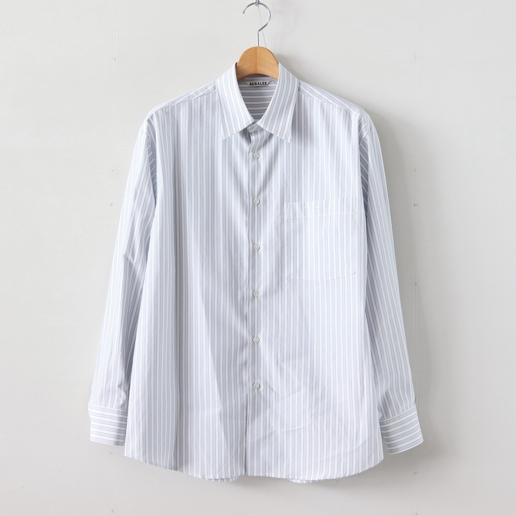 爆買い2024WASHED FINX TWILL STRIPE SHIRTS WHITE S シャツ